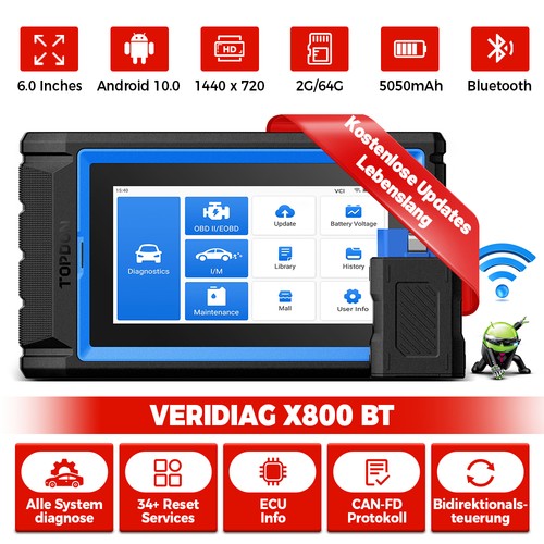 Topdon vdx 800bt obd2 - vdx,